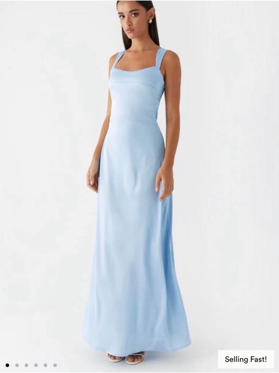 Peppermayo Dresses & Skirts - Peppermayo Powder Blue Square-Neck Maxi Dress
